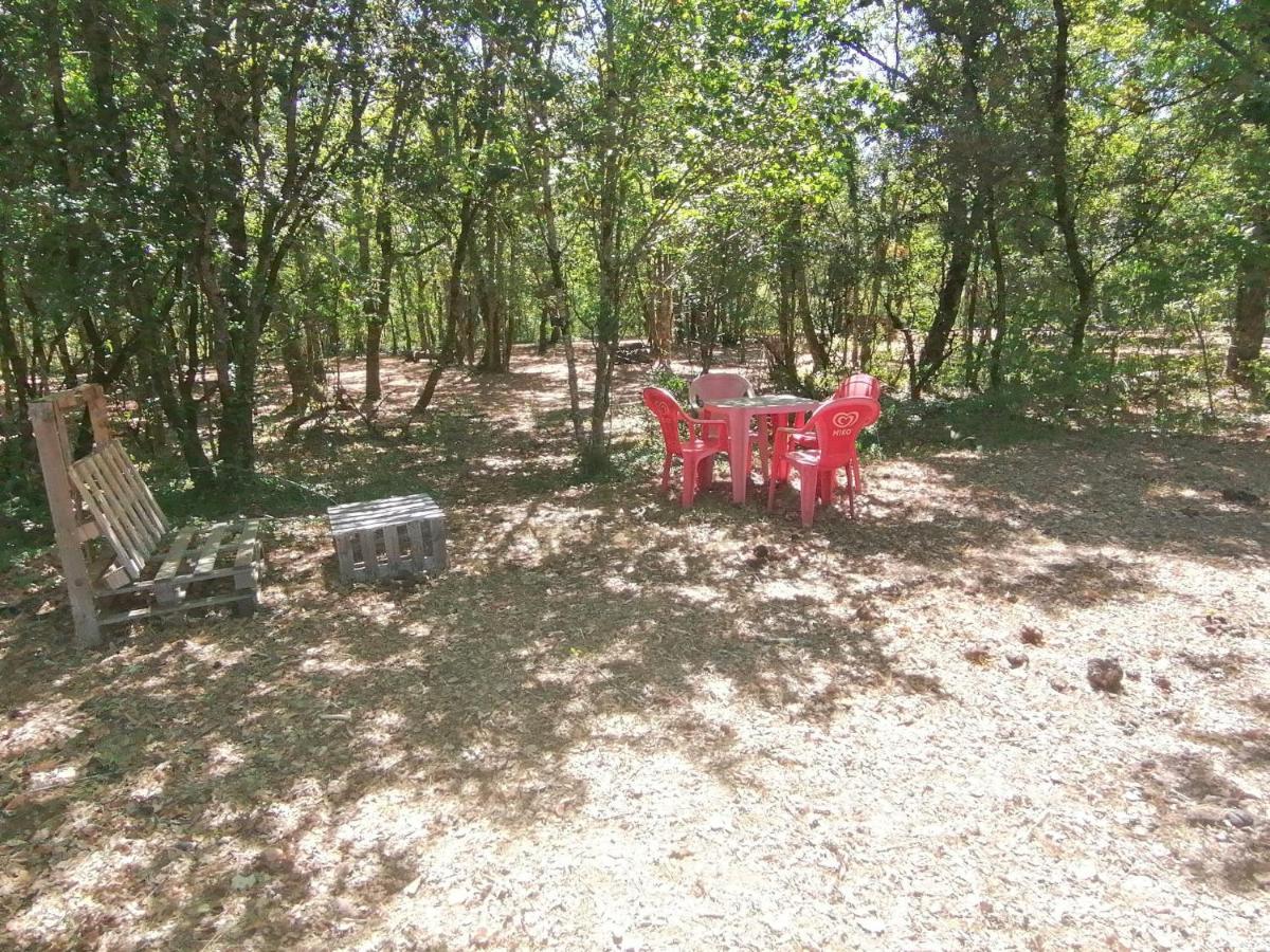 Emplacement Tente Camping Car Saint-Aubin-de-Nabirat Extérieur photo